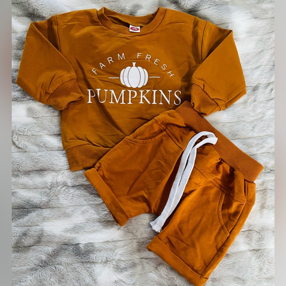 Pumpkin-Themed Kids Matching Set